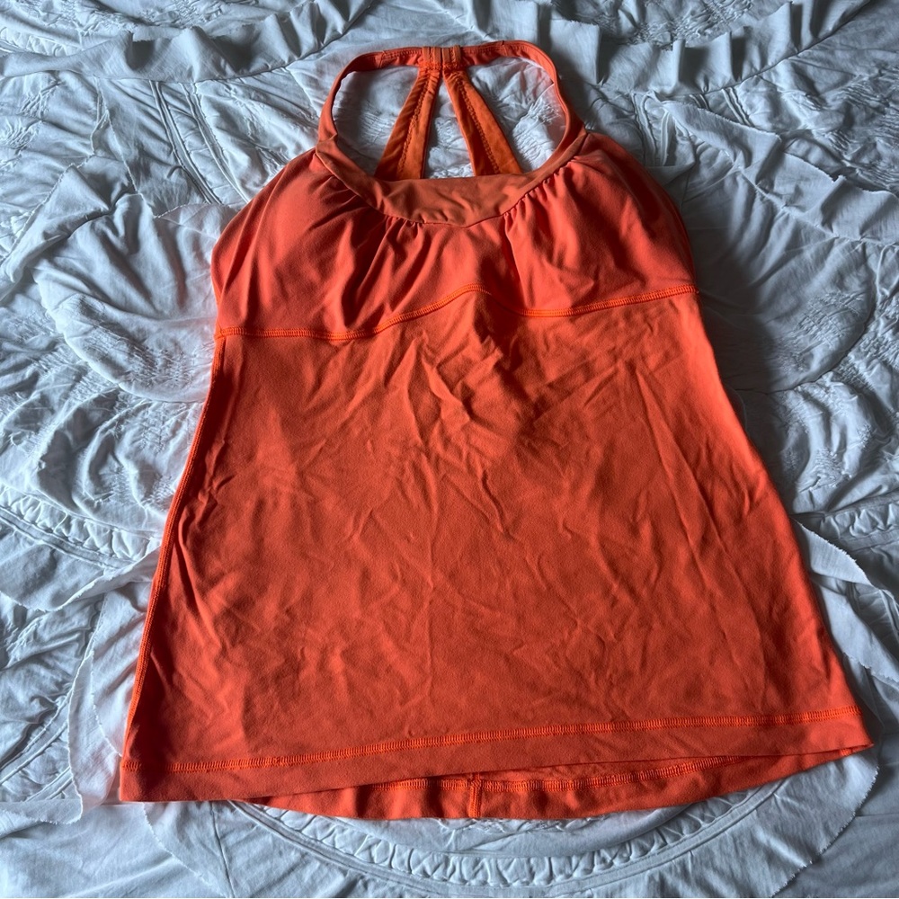 Lululemon Orange Halter Top